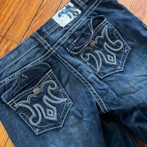 Y2K 2000s Baggy Mek Jean Shorts size 42"